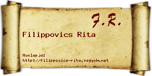 Filippovics Rita névjegykártya